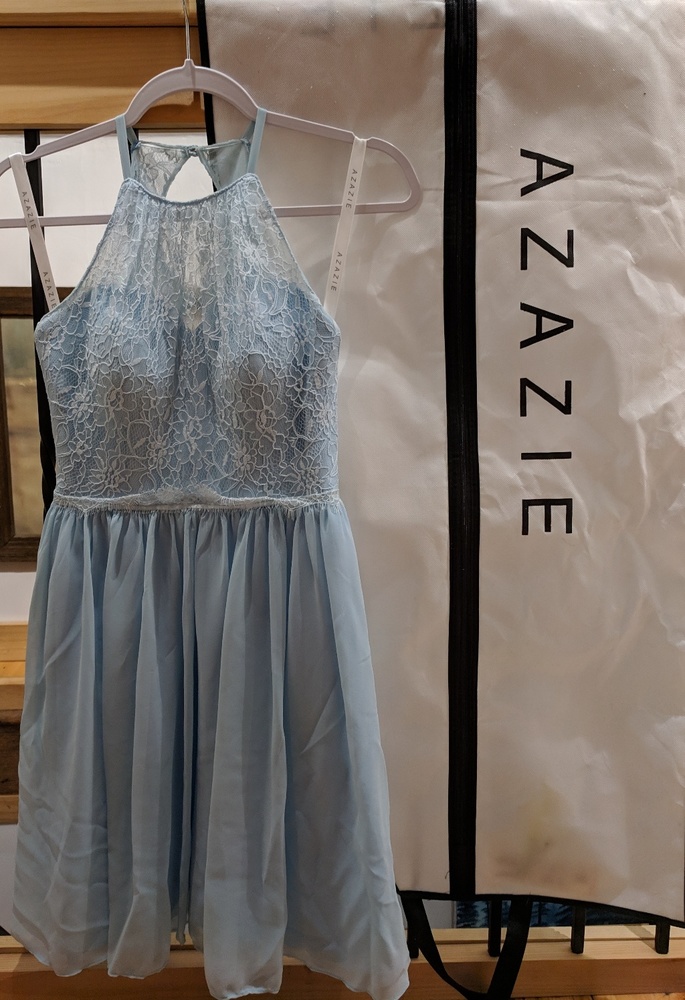 Azazie Light Blue Dress